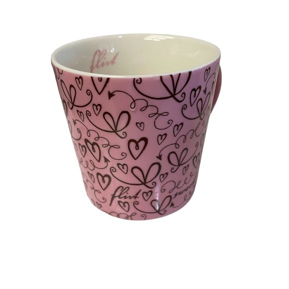 Starbucks Coffee Mug Cup Pink Sweet Flirt 2006 Hearts Collectible 17Oz Ceramic - Picture 4 of 5